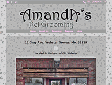 Tablet Screenshot of amandasgrooming.com